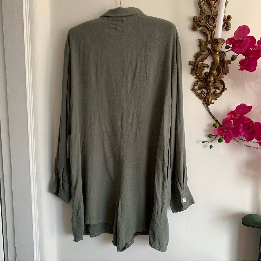 ELECTRIC & ROSE X FREE PEOPLE SIERRA OVERSIZED ROMPER SAGE GREEN XS - Picture 5 of 13